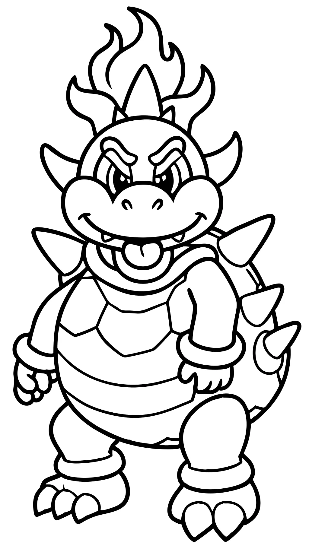 bowser mario coloring pages